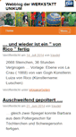 Mobile Screenshot of blog.werkstatt-unikum.de